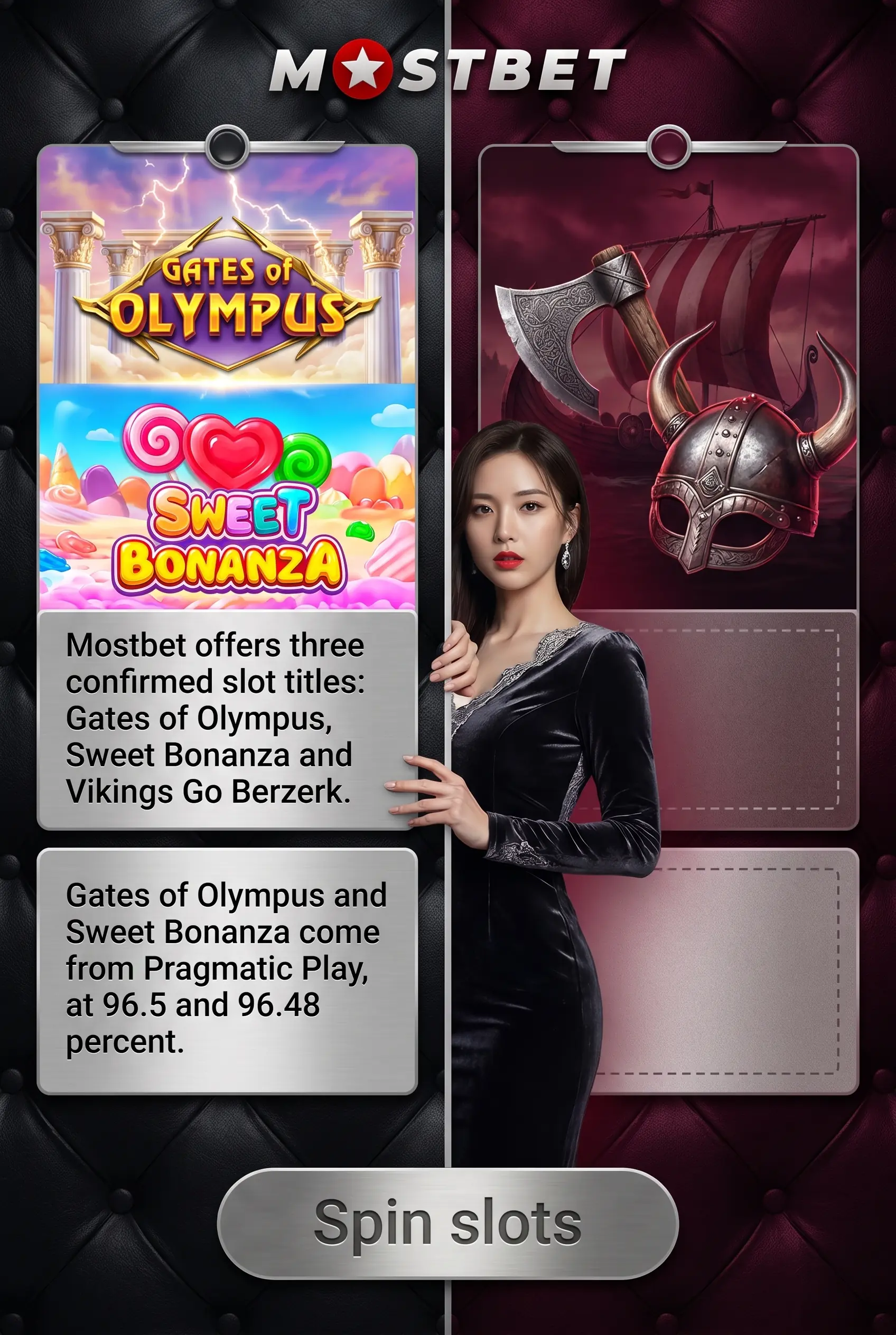 Confirmed Mostbet slot titles