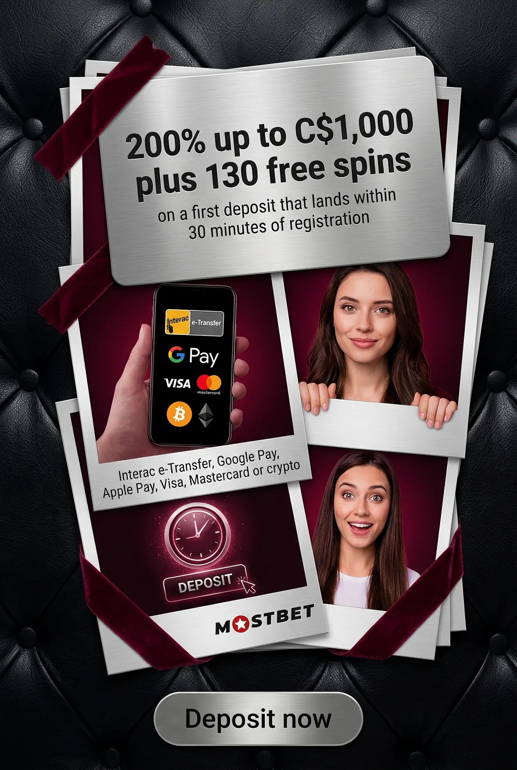 Mostbet first deposit in Canada